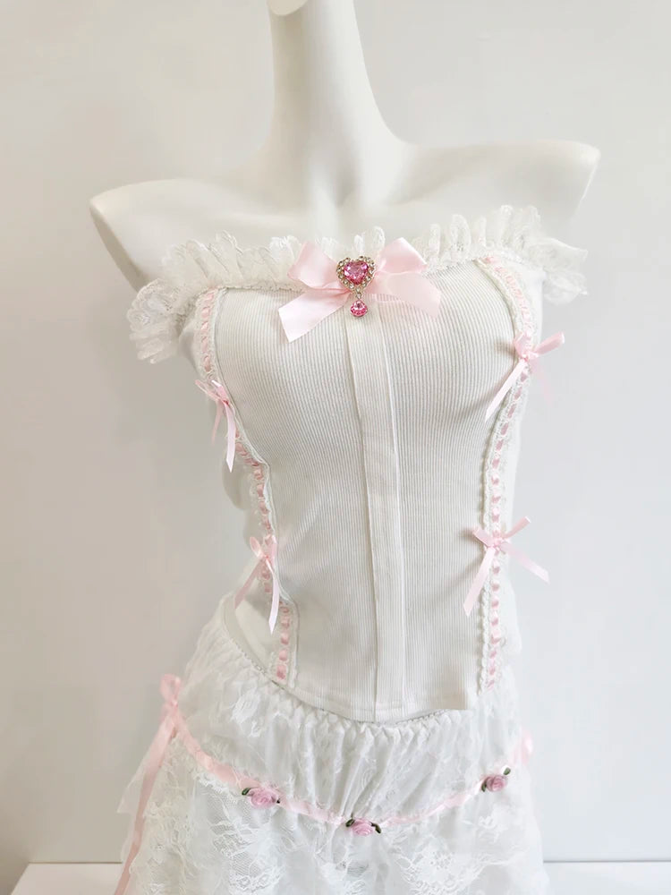 White Ami Top & Set