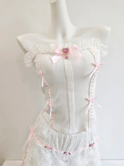 White Ami Top & Set