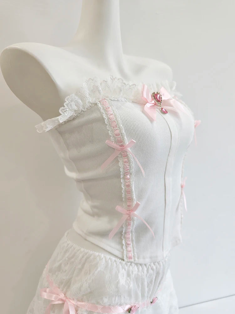 White Ami Top & Set