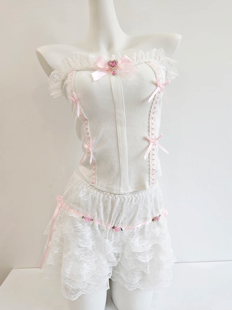 White Ami Top & Set