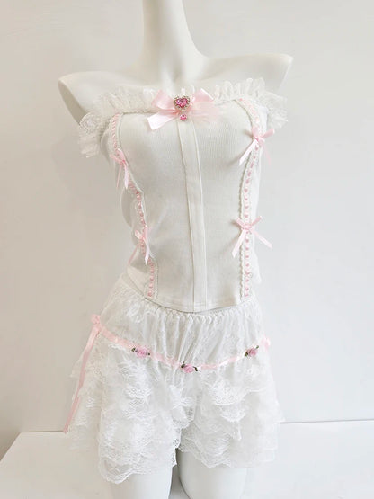 White Ami Top & Set