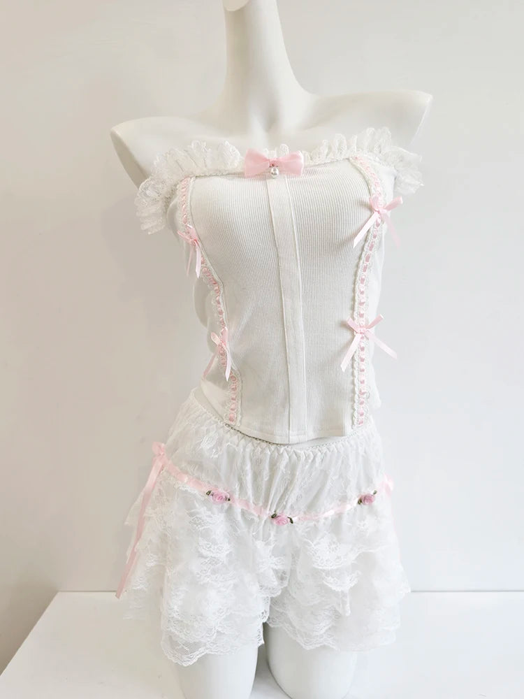 White Ami Top & Set