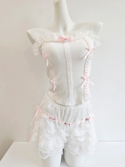 White Ami Top & Set